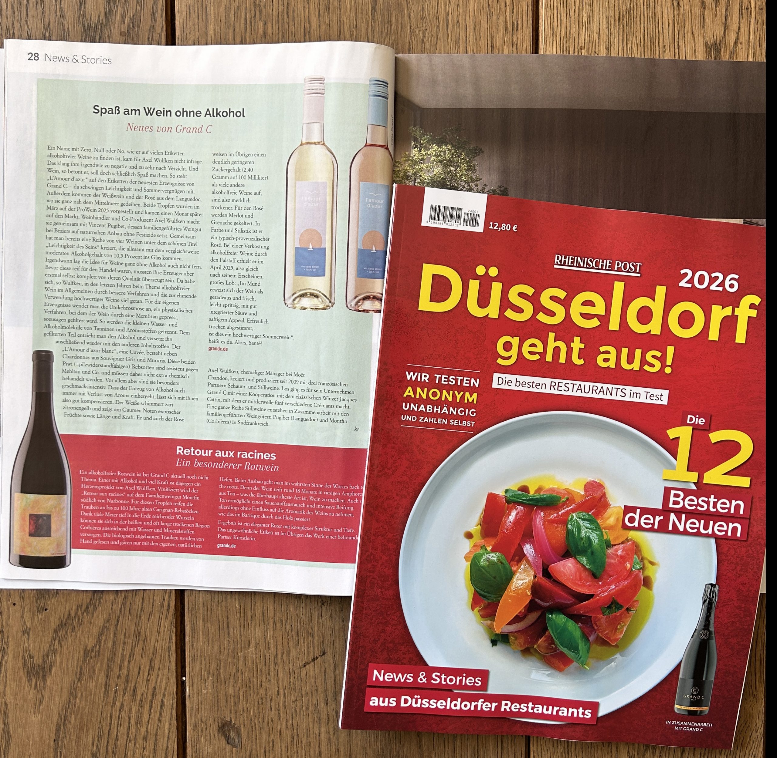 GRAND C im neuen Gastro Magazin 2026 „Düsseldorf geht aus!“
